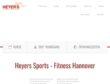 Tablet Screenshot of heyers-sports.de
